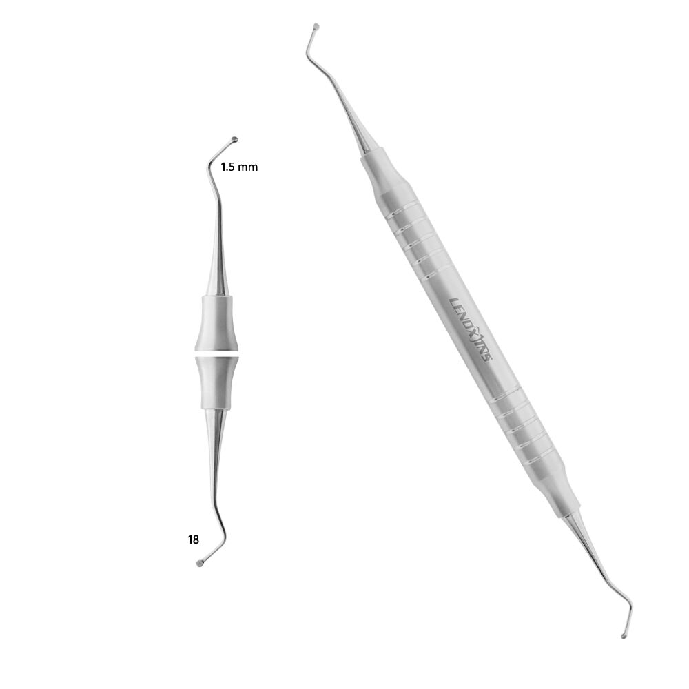LEC-108-A6-Operative-Instruments-Excavators-1.5mm-18.jpg Spoon Excavators 1.5MM Fig#18 - Precision Dental Tool - Image 1