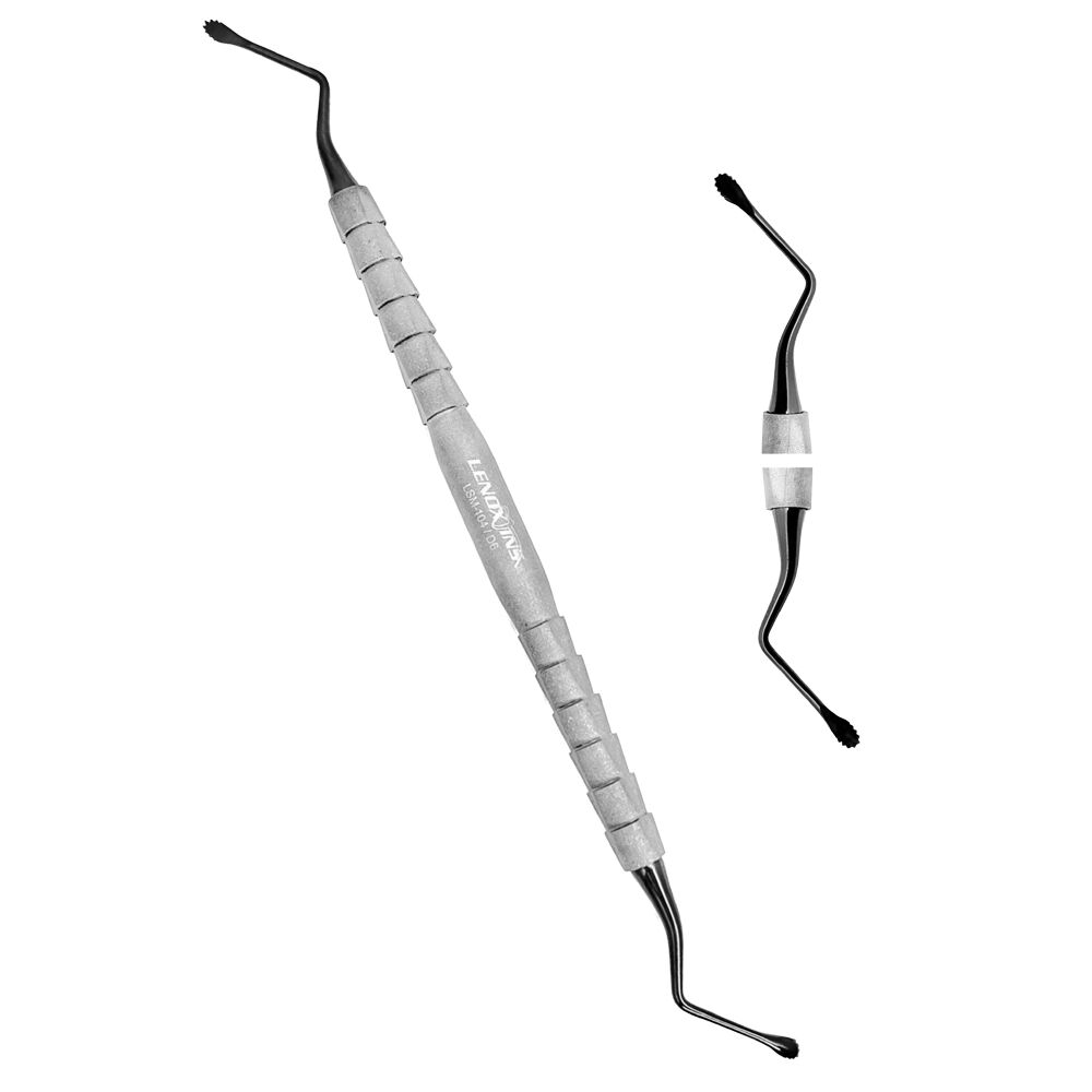 Lucas Bone Curettes Micro Serrated 3MM-BLACK - Image 1