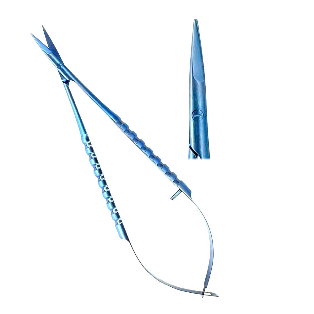 Titanium-Micro-Scissors-Castroviejo-15cm-Straight-Surgical-Dental-Instruments-copy.jpg Micro Scissors Castroviejo 15cm Straight Titanium - Image 1