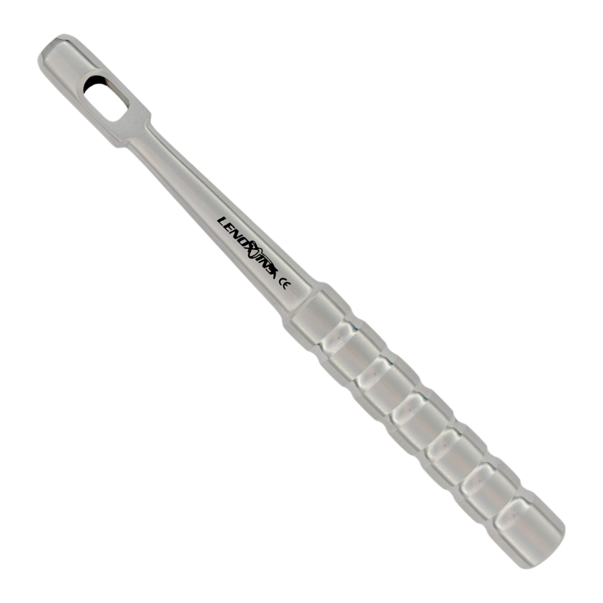 LD27-112 - Tissue Punch Str 4mm.JPG Straight 4mm biopsy tissue punch by Lenox Instruments, designed for precise soft-tissue removal in dental implant and periodontal procedures.