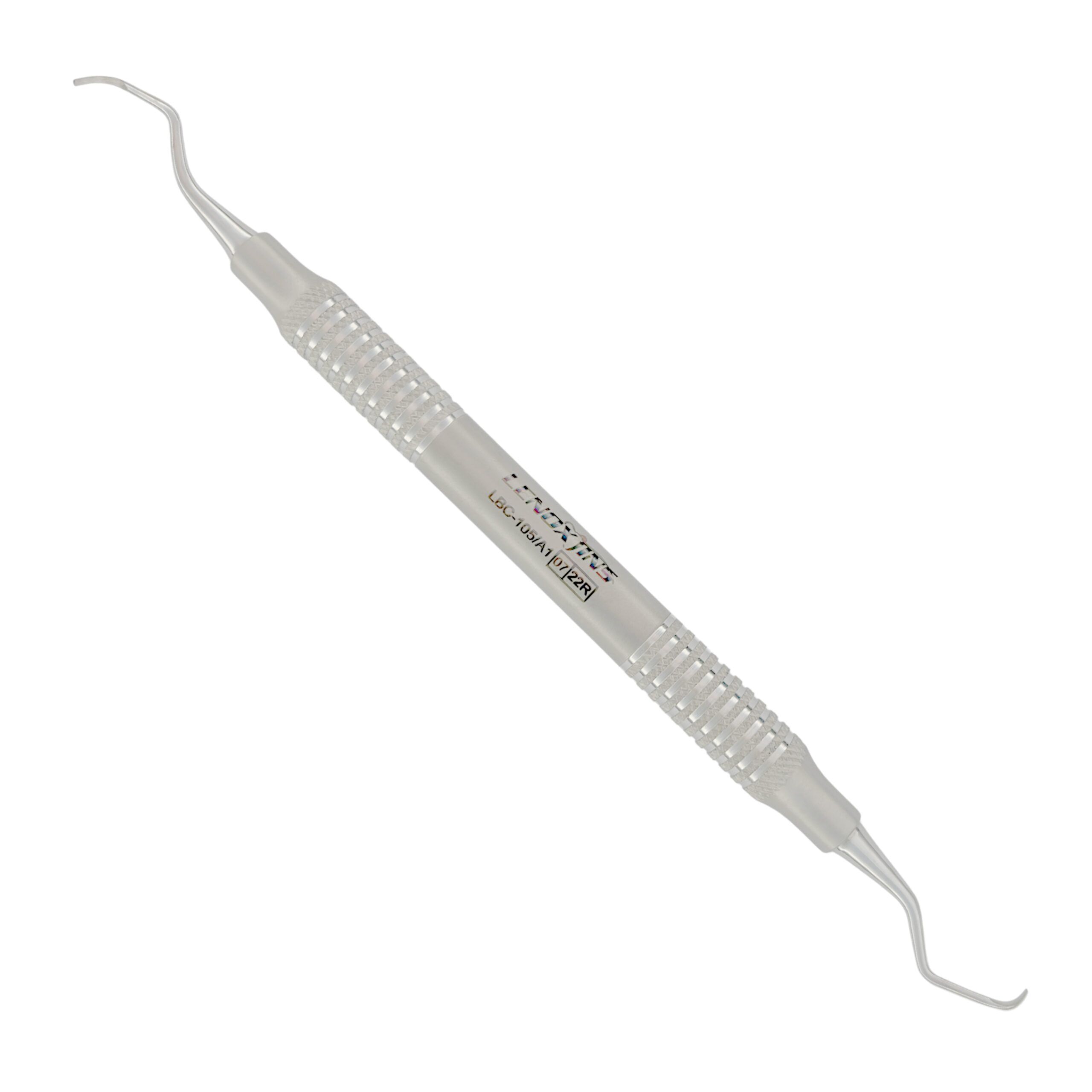 LBC-105 - Barnhart Curette 1-2.JPG Barnhart Curette 1/2 by Lenox Instruments, a premium autoclavable periodontal tool for effective scaling and root planing.
