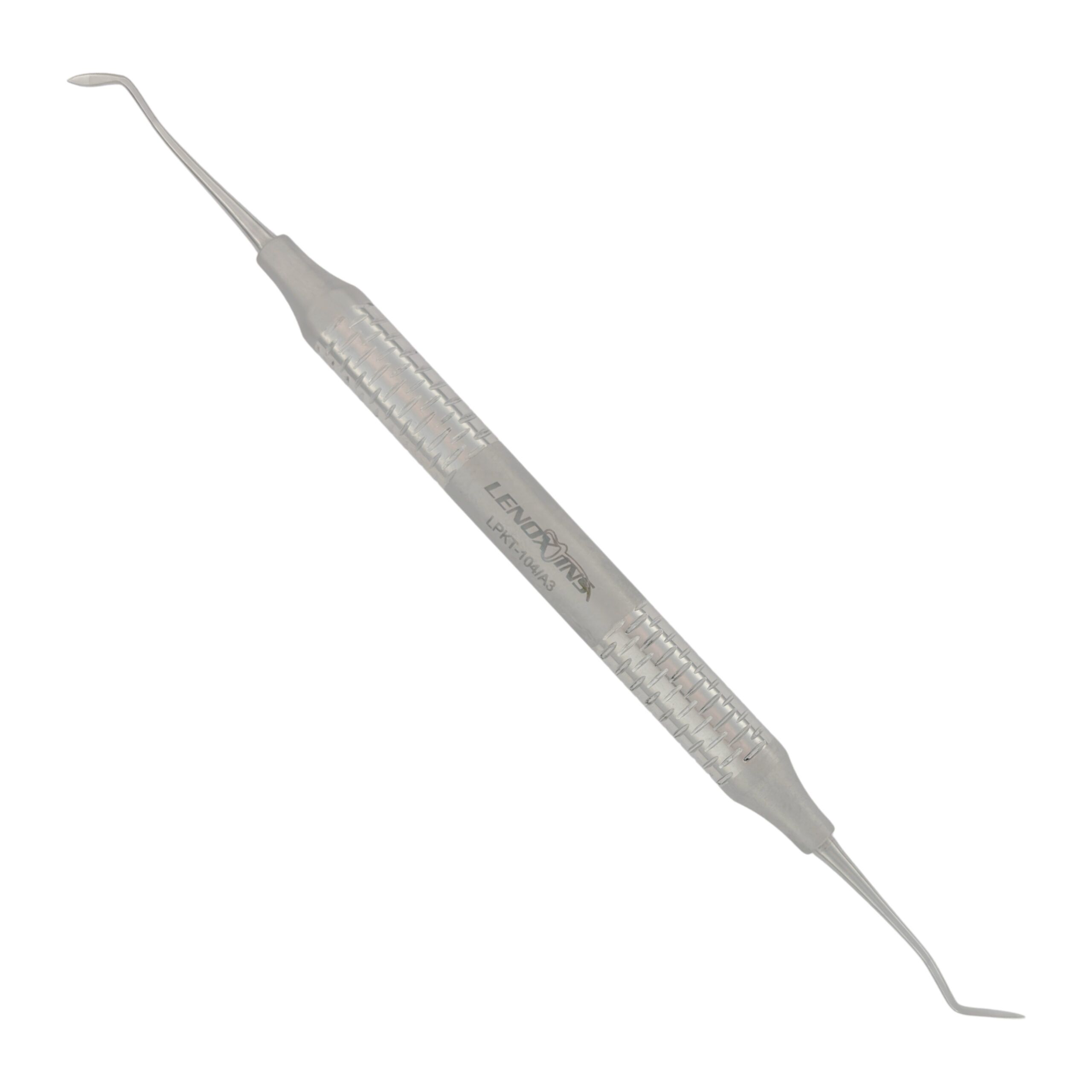 LPKT-104 - PKT-4 Filling Instrument.JPG PKT-4 Composite Filling Instrument by Lenox Instruments, stainless steel dental tool for precise placement and carving of restorative materials.