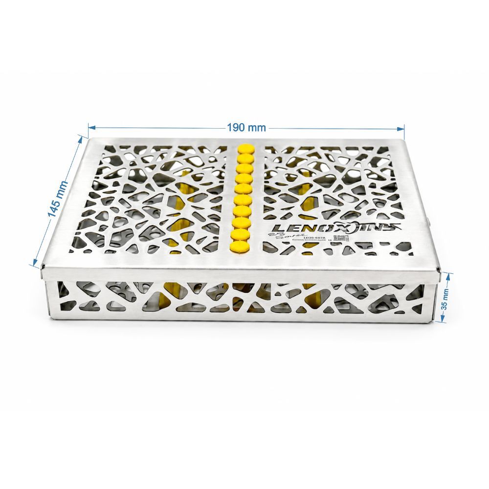 2.jpg Dental Cassette for 10 Instruments- 19x14.5x3.5cm EZ Series - Image 1
