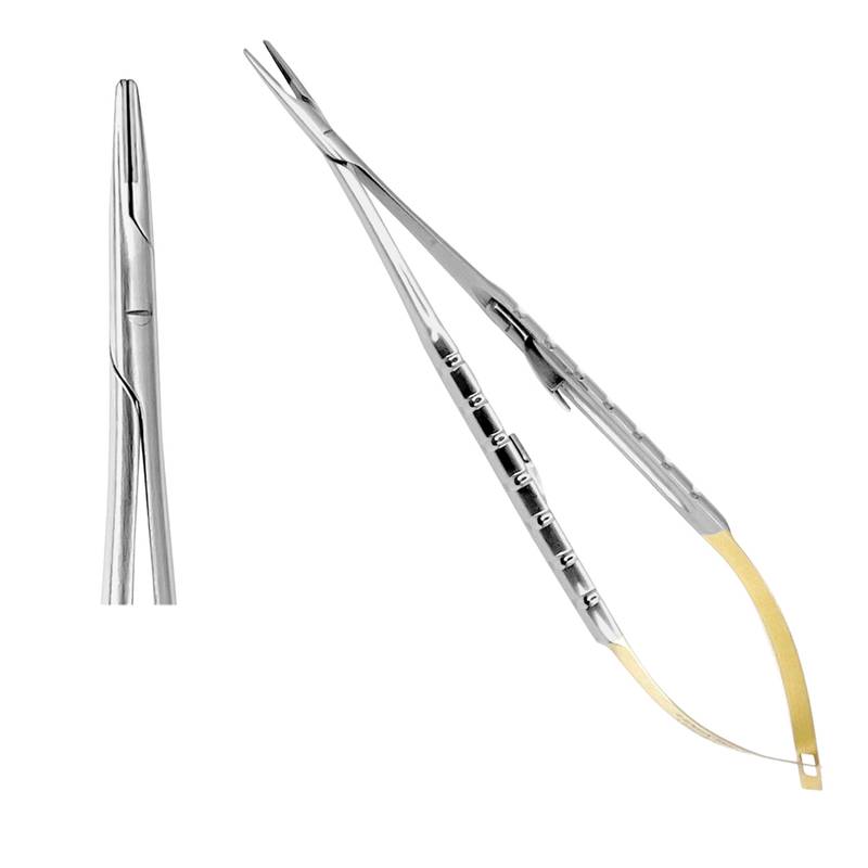 Castroviejo Needle Holders TC Fine Pointed 18cm STR - Image 1