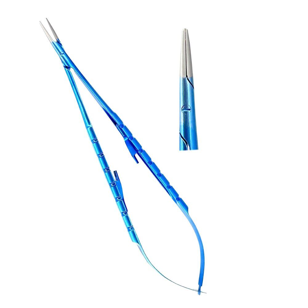 Titanium Micro Castrovijo Needle Holder Straight 18cm - Image 1