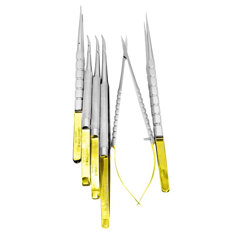 Micro Surgery Needle Holders-Scissors-Forceps Set CVD - Image 1