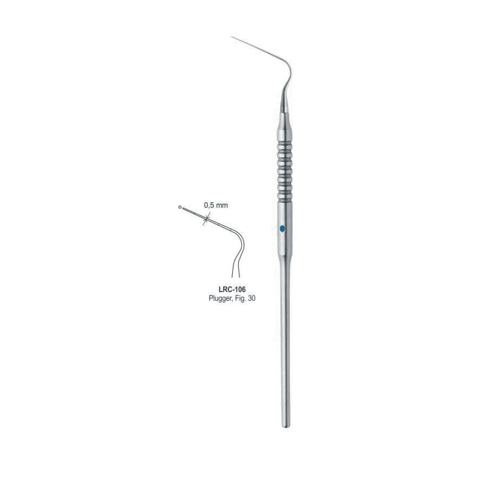 6 Root Canal Single Ended Plugger Fig. 30 0.5MM - Image 1