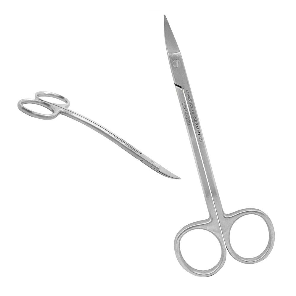 Neumann Scissors 120mm Double Curved - Image 1