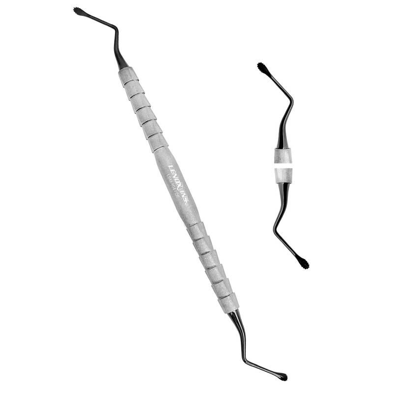 Lucas Bone Curettes Micro Serrated 3MM-BLACK - Image 1