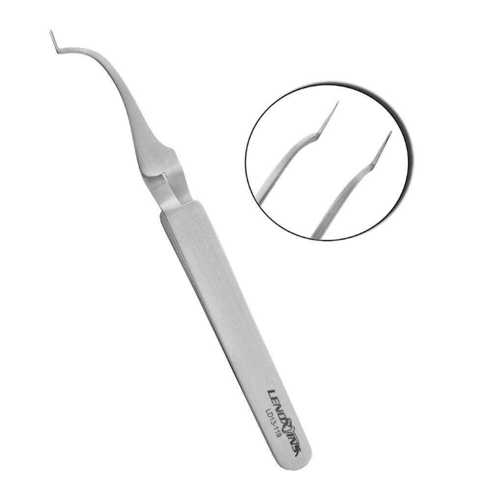 LD13-119-Dental-Tweezers-Bonding-Bracket-Holder-13-1.jpg Buccal Tube Tweezer - Image 1