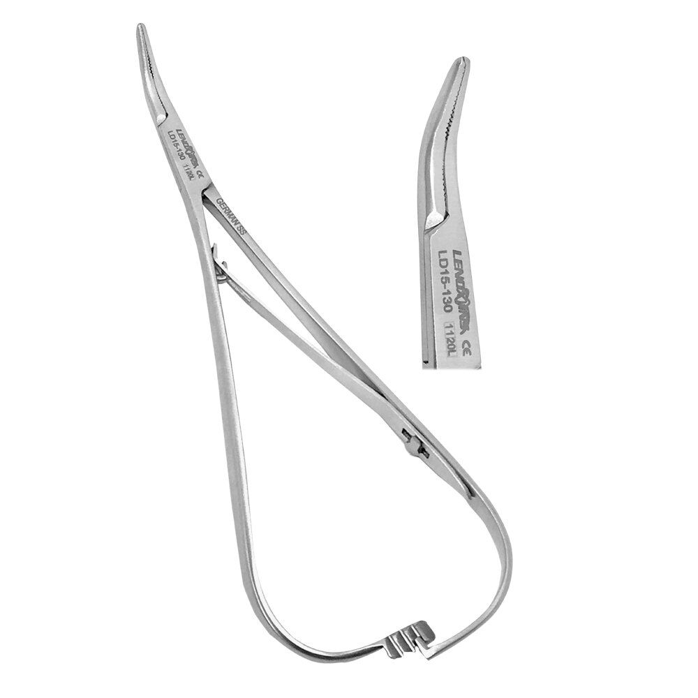 Smaha Elastomeric Ligature Placing Mathieu Plier 14cm Curved - Image 1
