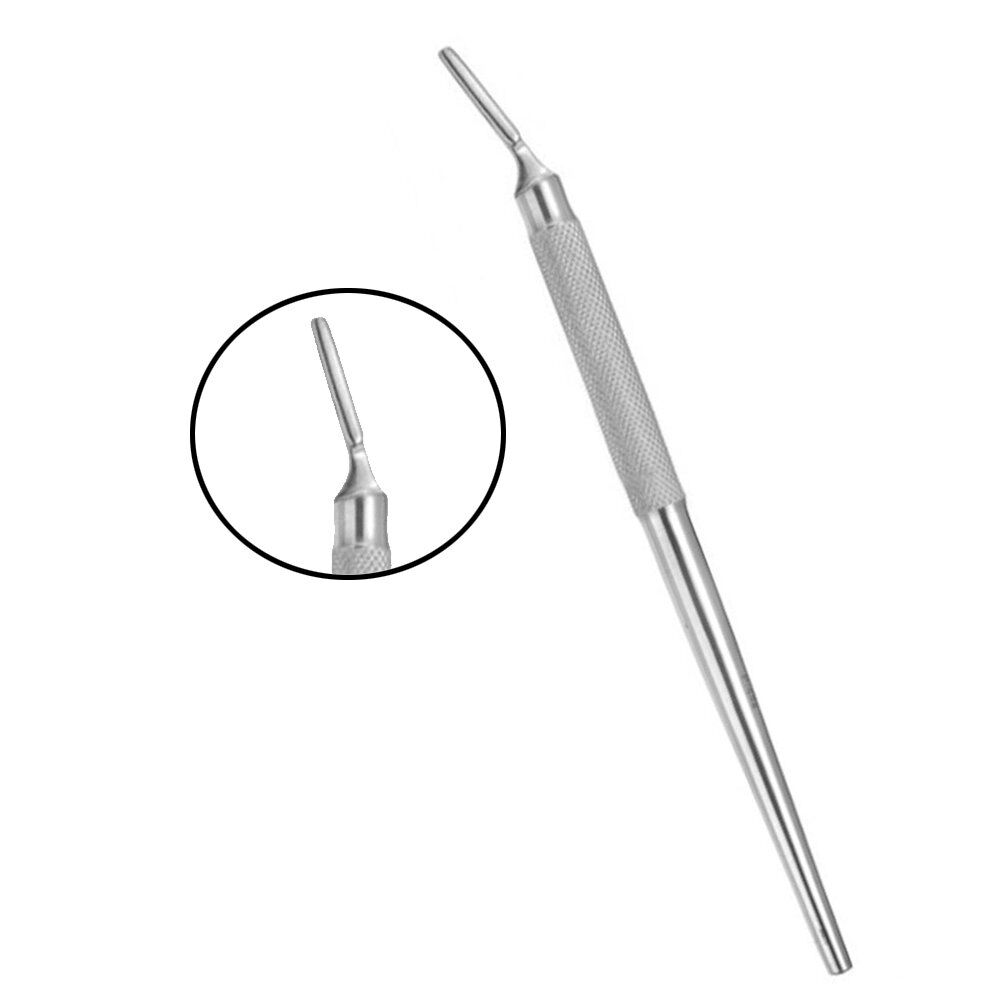 Round Scalpel Handle Angled Long #7 - Image 1