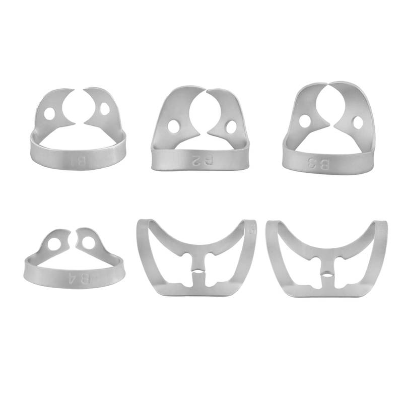 Dental Rubber Dam Brinker Gingival Tissue Clamps Set of 6 - Image 1