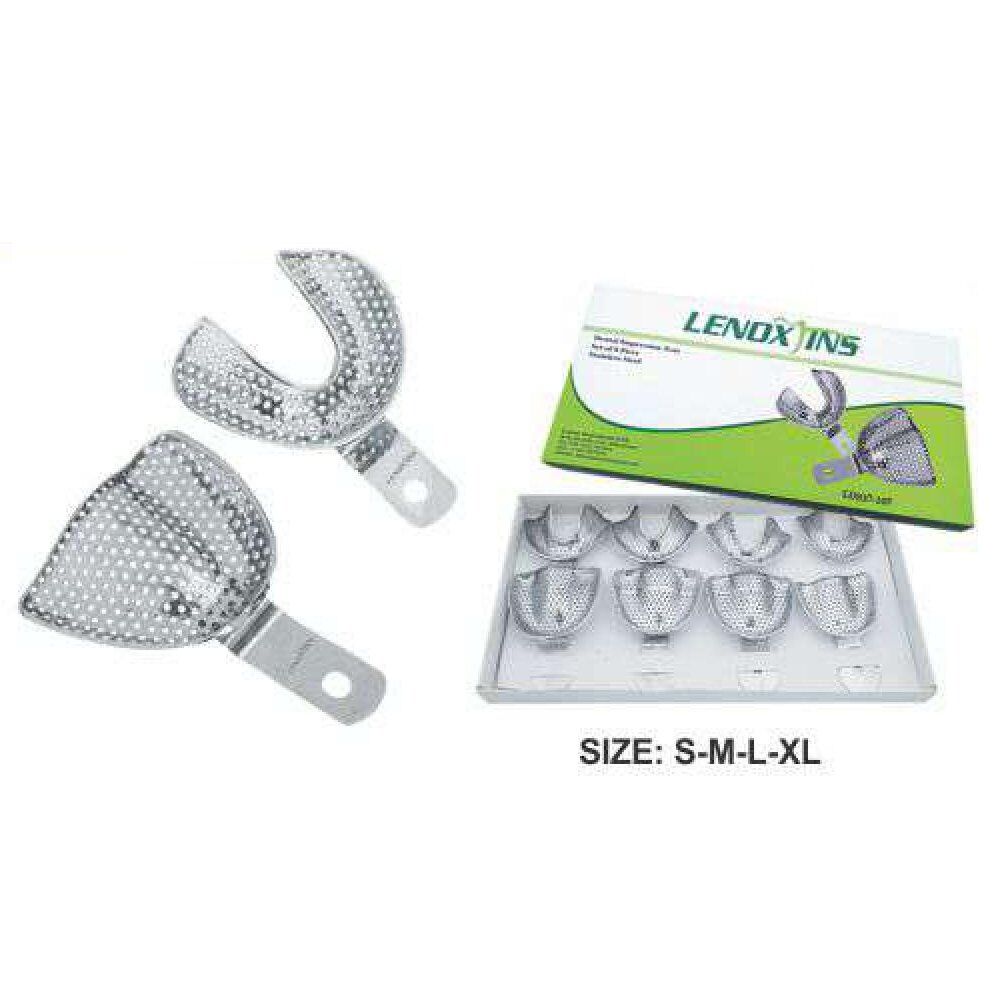 Impression Trays Edentulous Perforated Set of 8 - Image 1