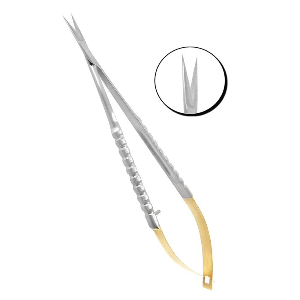 Castroviejo Surgical Scissor, 17cm Straight TC - Image 1