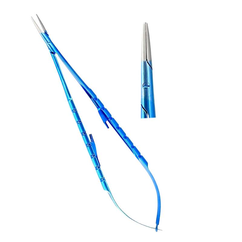 Titanium Micro Castrovijo Needle Holder Straight 18cm - Image 1