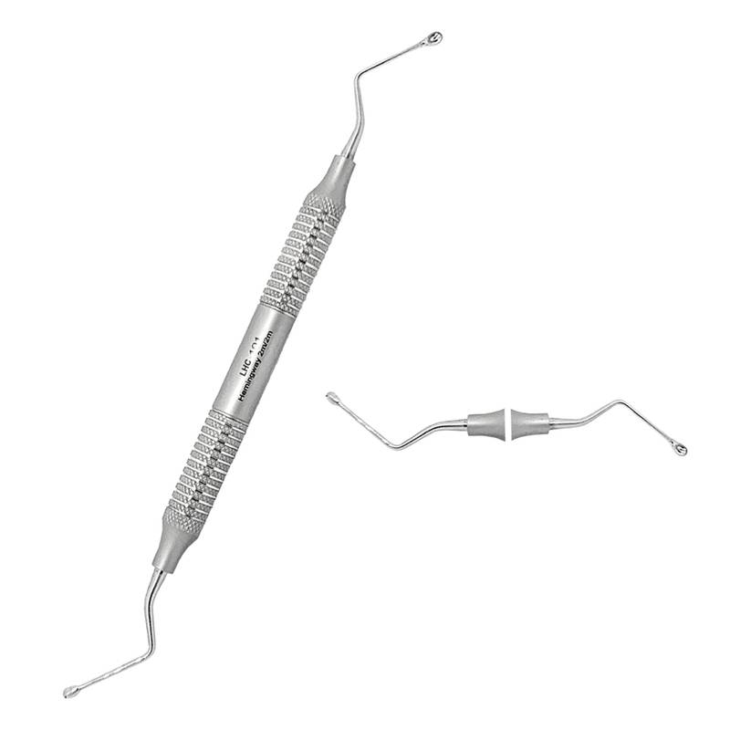 LHC-101-1X-Hemingway-2mm-2mm-German-SS-High-Quality-Dental-Instruments.jpg Dental Curette Hemingway 2mm/2mm - Image 1