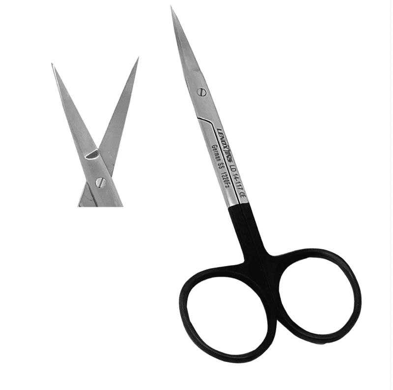 Iris Scissors 11.5cm Straight Super Cut Saw Edge - Image 1